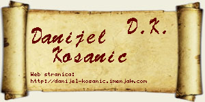 Danijel Kosanić vizit kartica